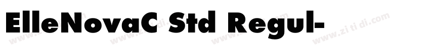 ElleNovaC Std Regul字体转换